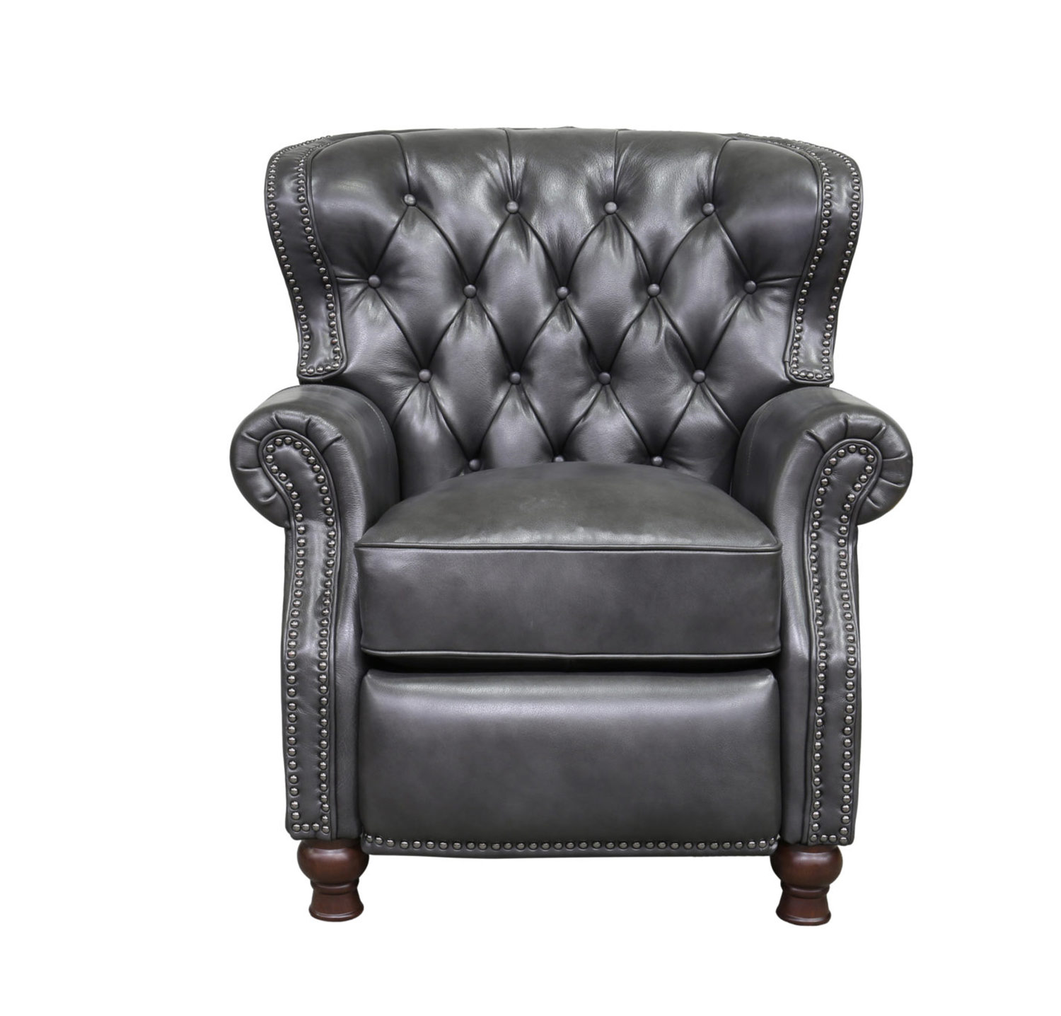 Barcalounger Presidential Recliner Chair - Wrenn Gray/all leather