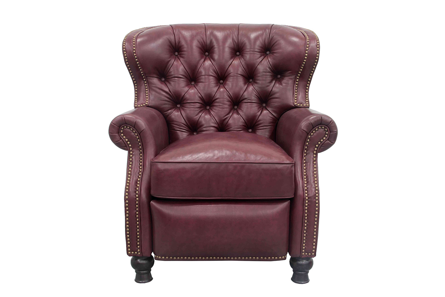 Barcalounger Presidential Recliner Chair - Shoreham Wine/All Leather