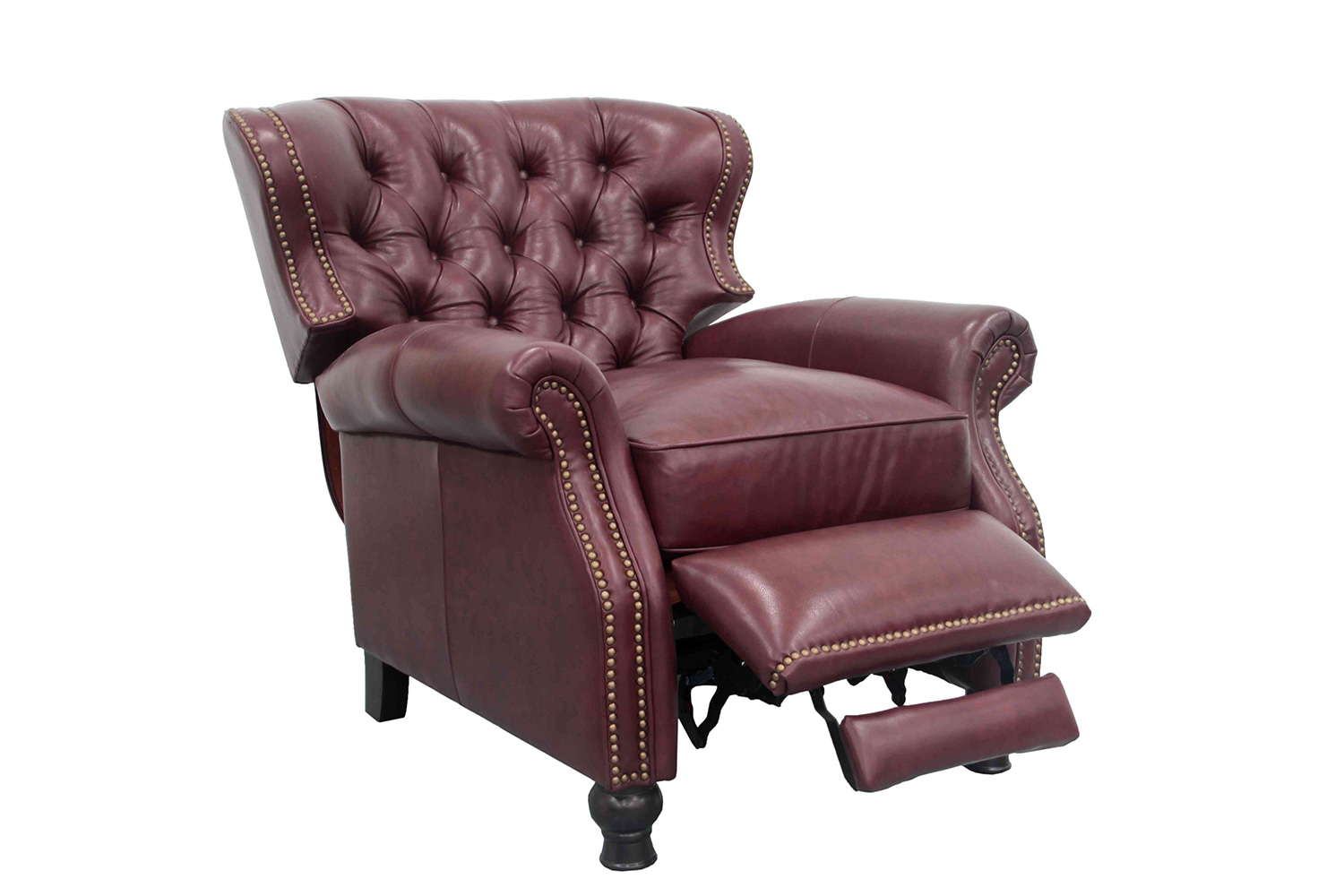 Barcalounger Presidential Recliner Chair - Shoreham Wine/All Leather