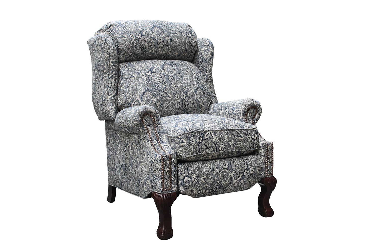 Barcalounger Danbury Recliner Chair - Rustic Cobalt fabric