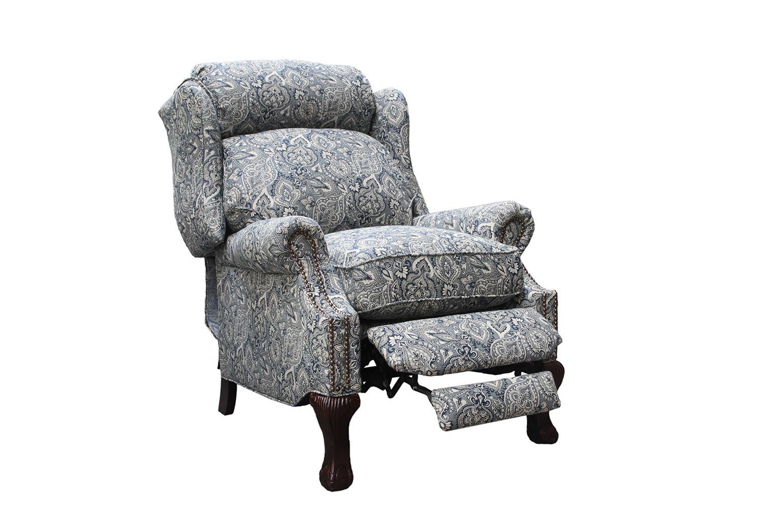 Barcalounger Danbury Recliner Chair - Rustic Cobalt fabric