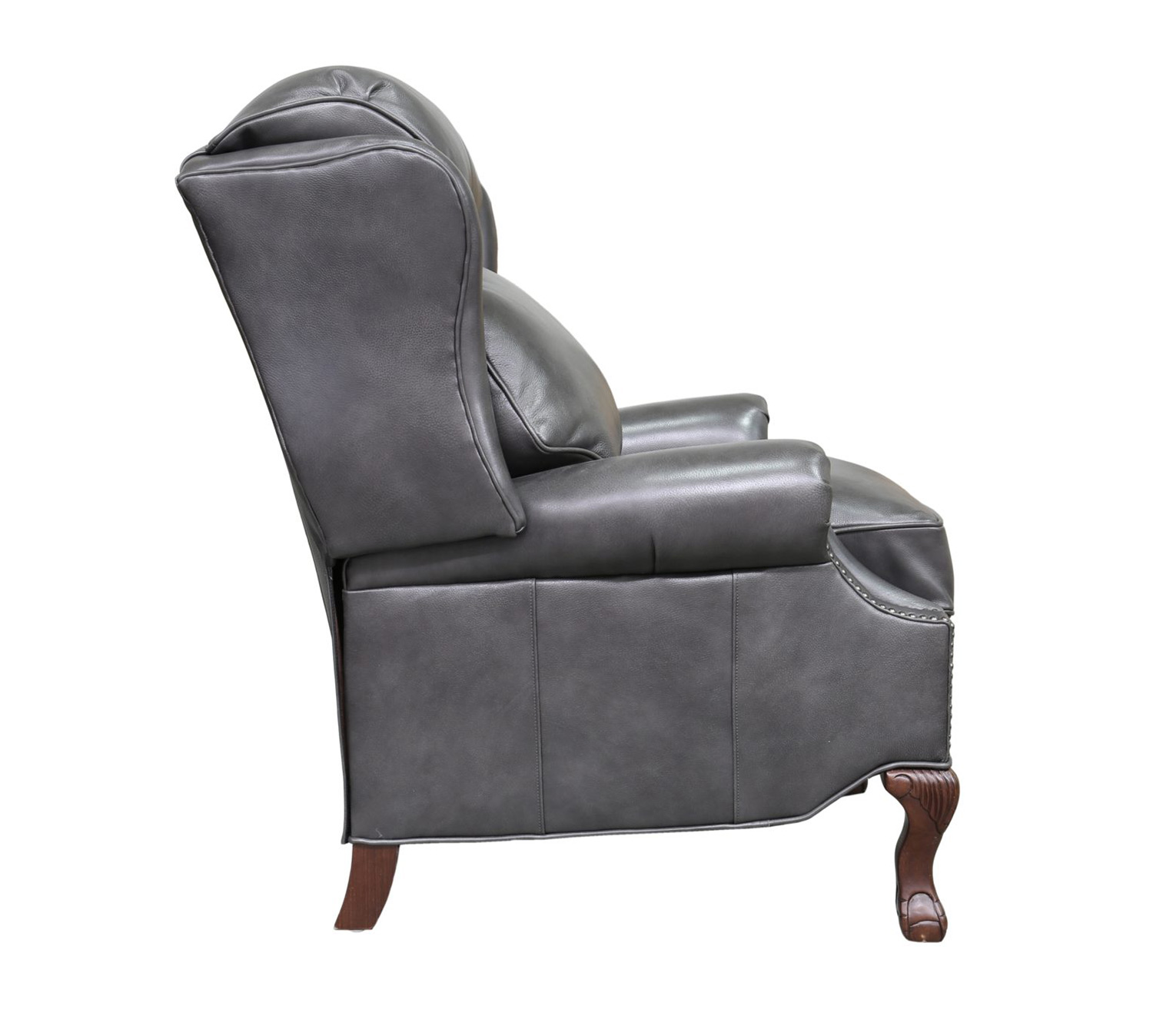 Barcalounger Danbury Recliner Chair - Wrenn Gray/all leather