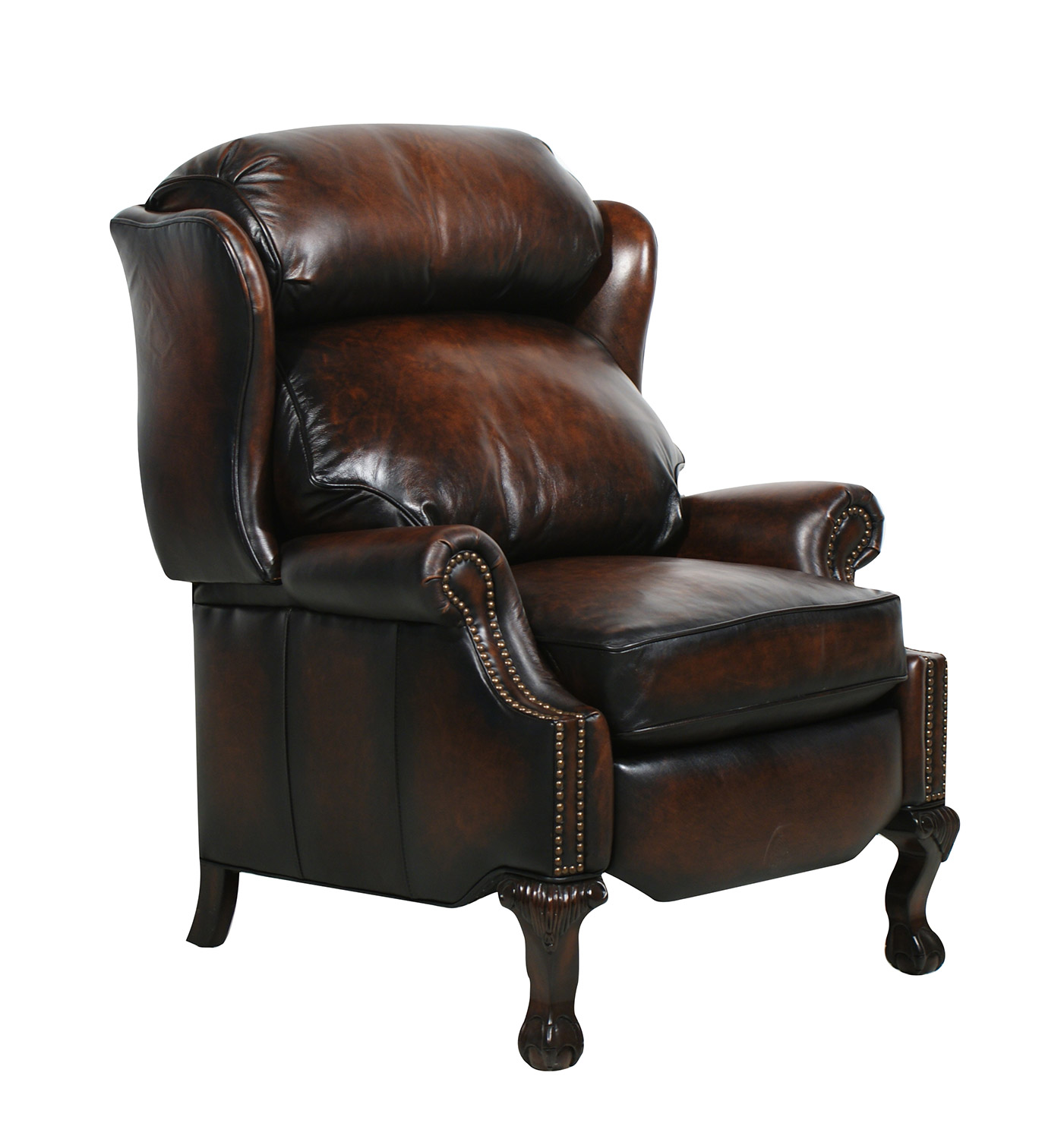 Barcalounger Danbury ll Vintage reserve Leather Recliner - Coffee
