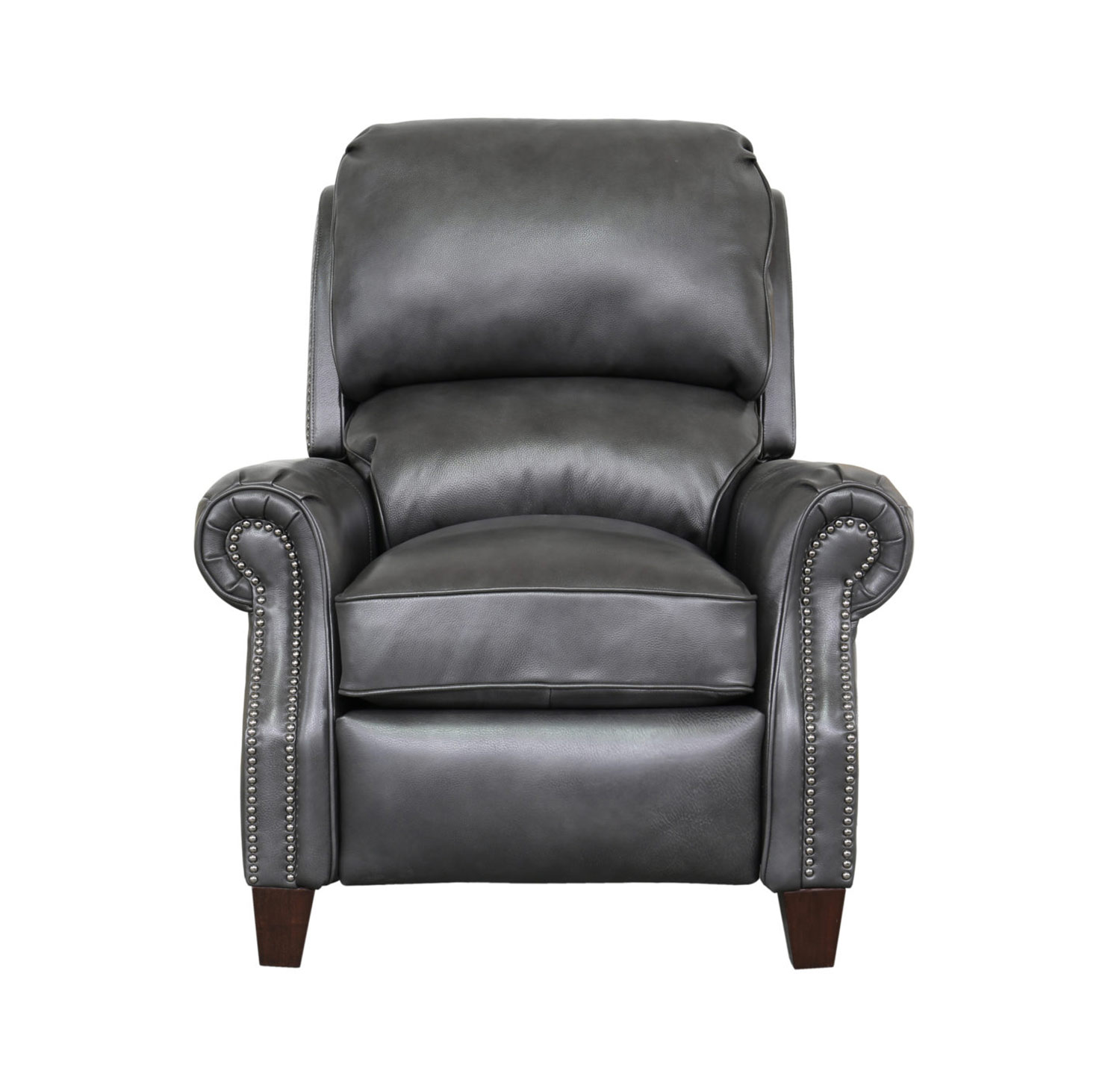 Barcalounger Churchill Recliner Chair - Wrenn Gray/all leather