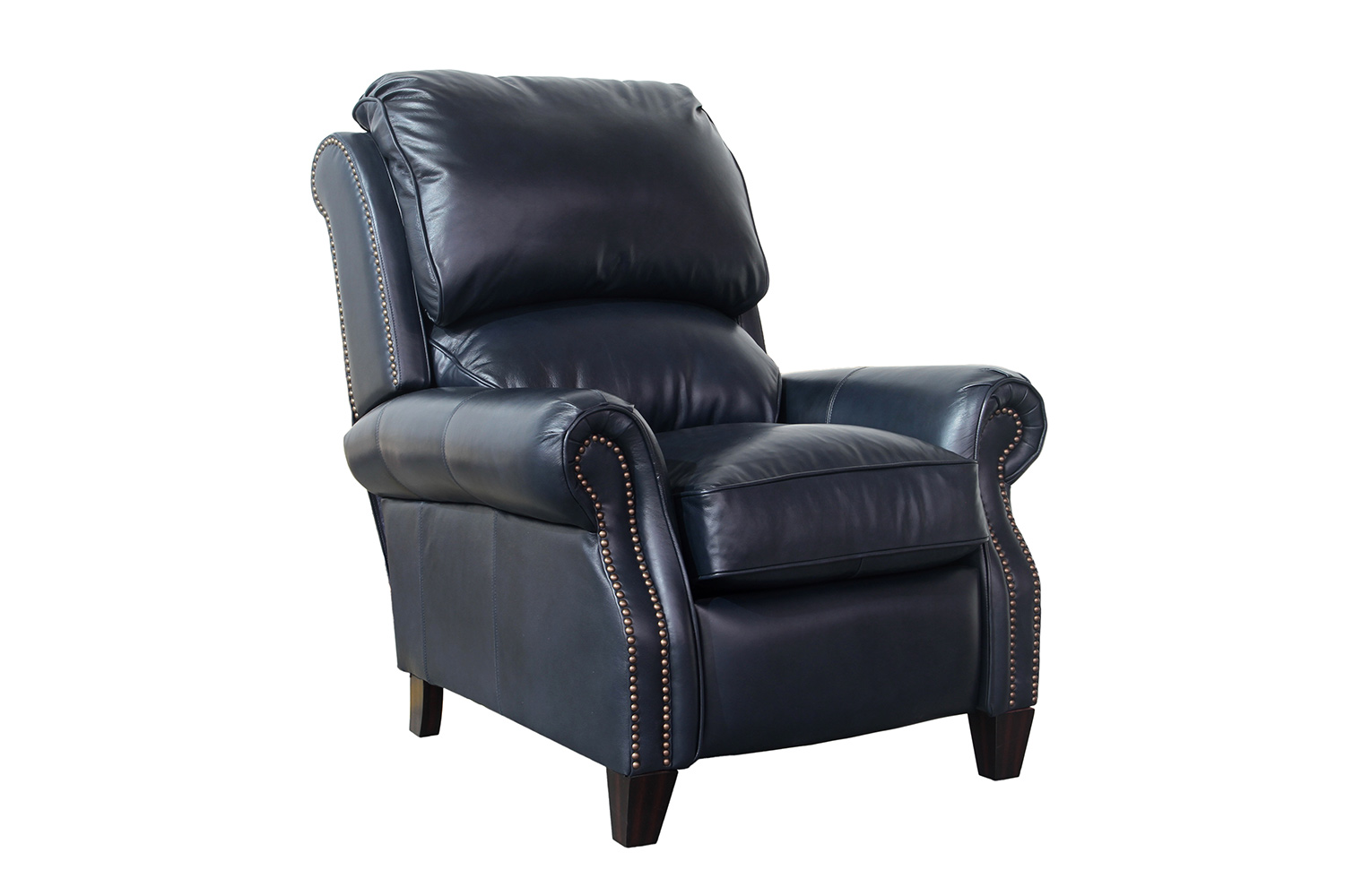 Barcalounger Churchill Recliner Chair - Shoreham Blue/All Leather