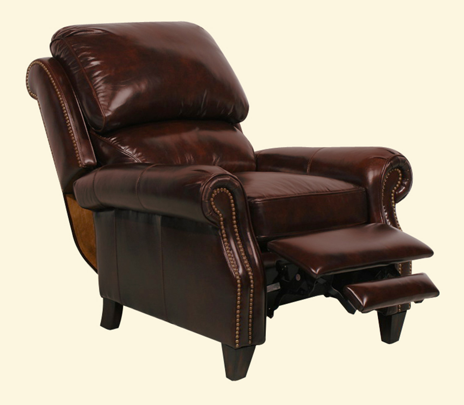 Barcalounger Churchill ll Vintage Reserve Leather Recliner - Fudge
