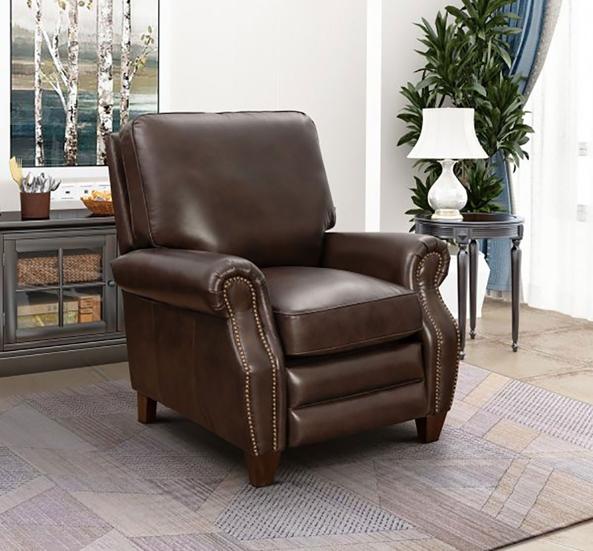 Barcalounger Briarwood Recliner Chair - Double Fudge/All Leather