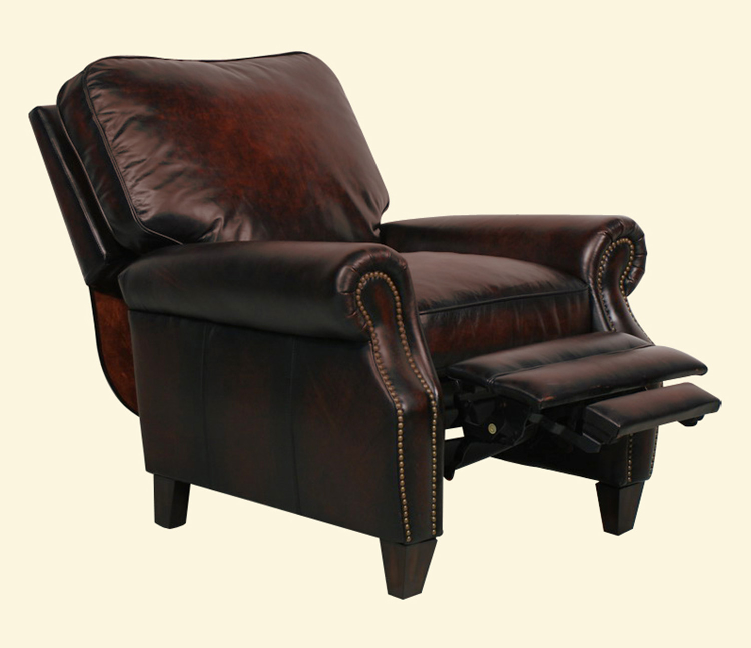 Barcalounger Briarwood ll Vintage Reserve Leather Recliner - Bordeaux