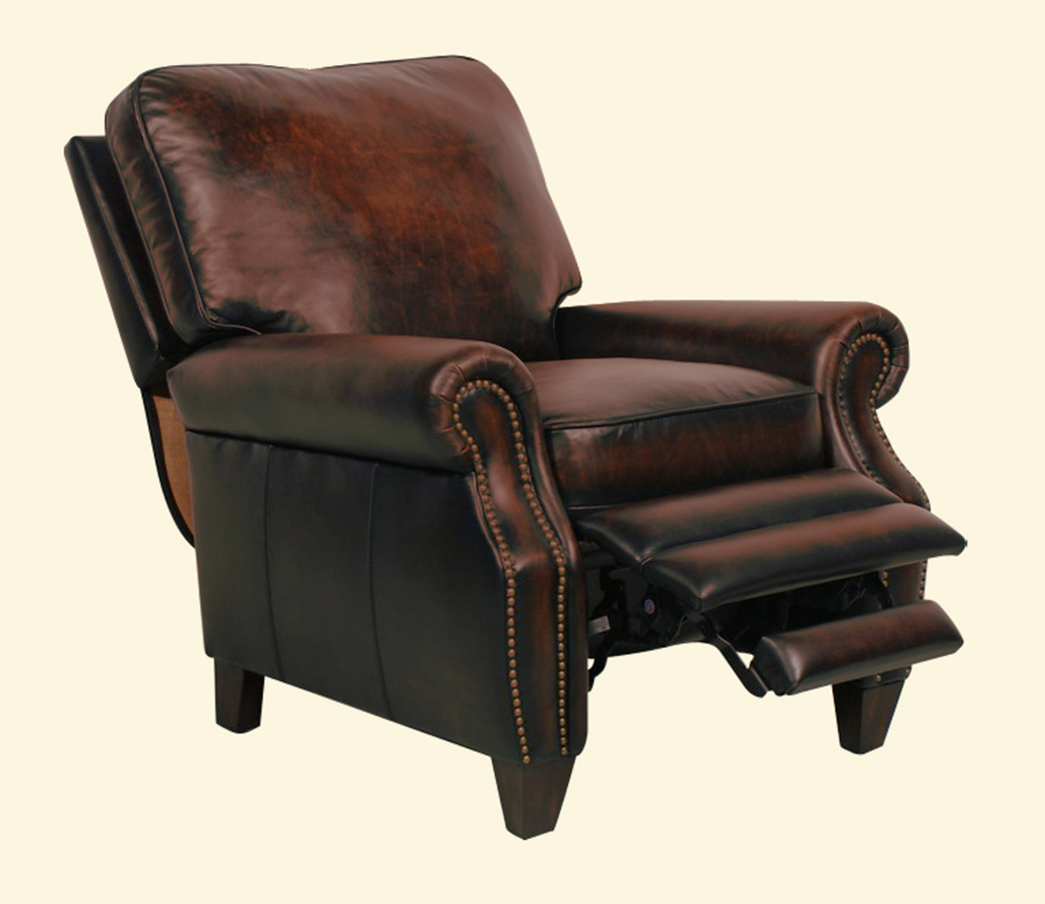 Barcalounger Briarwood ll Vintage Reserve Leather Recliner - Coffee