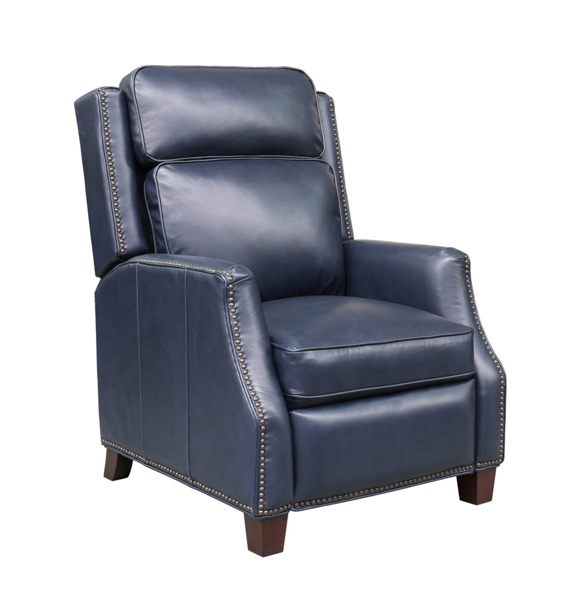 Barcalounger Van Buren Recliner Chair - Shoreham Blue/all leather