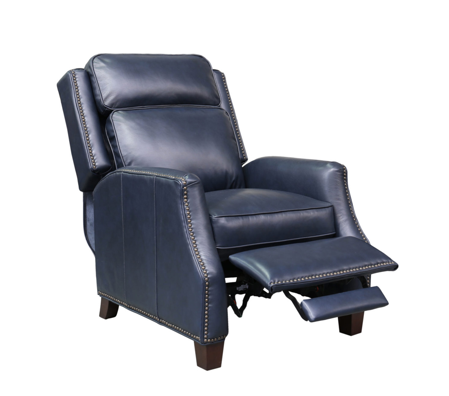 Barcalounger Van Buren Recliner Chair - Shoreham Blue/all leather