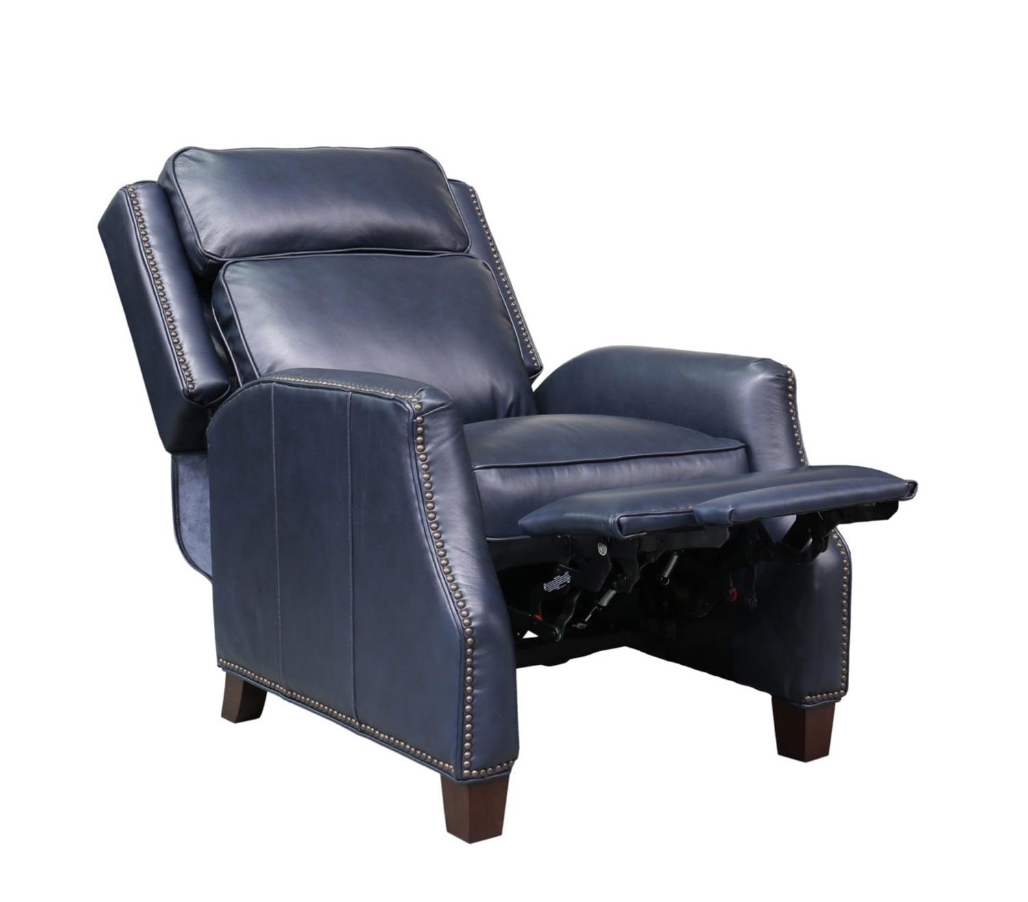 Barcalounger Van Buren Recliner Chair - Shoreham Blue/all leather