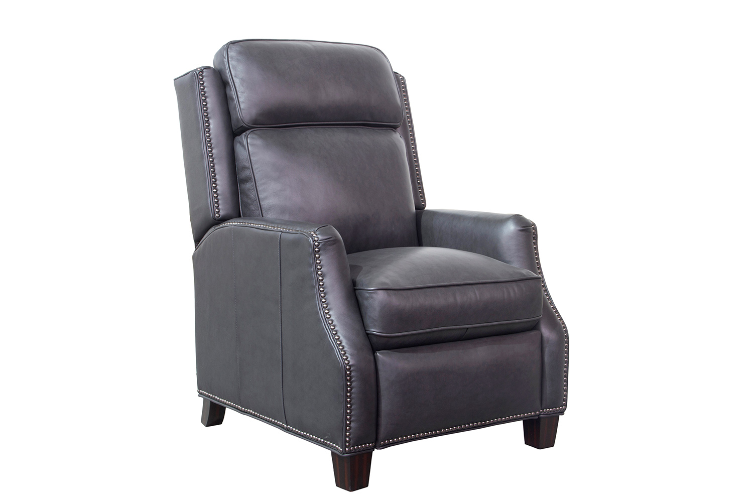Barcalounger Van Buren Recliner Chair - Shoreham Gray/All Leather