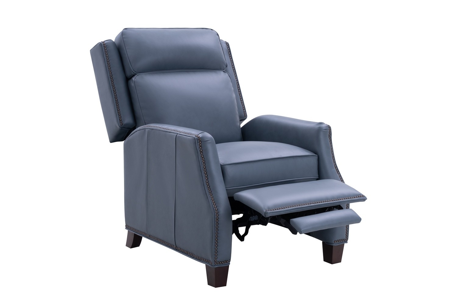 Barcalounger Van Buren Recliner Chair - Corbett Steel Gray/All Leather