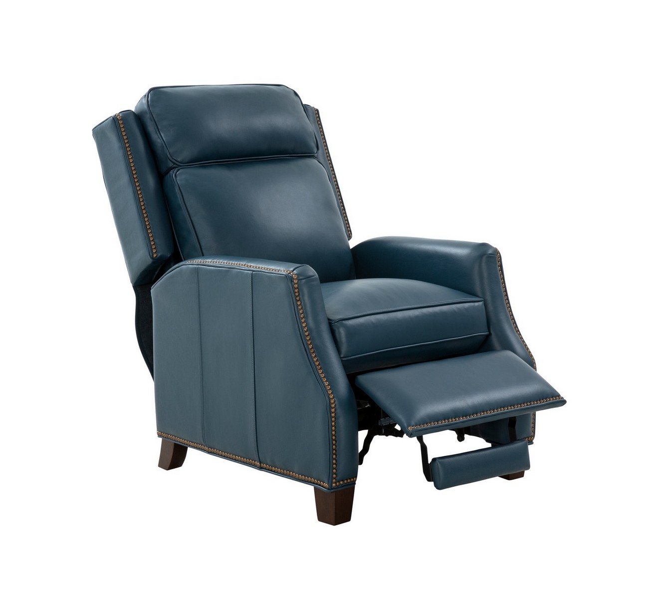 Barcalounger Van Buren Recliner Chair - Prestin Yale Blue/All Leather