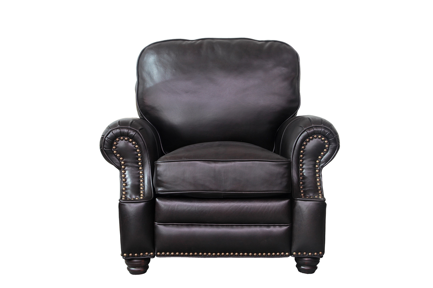 Barcalounger Longhorn Recliner Chair - Shoreham Fudge/All Leather