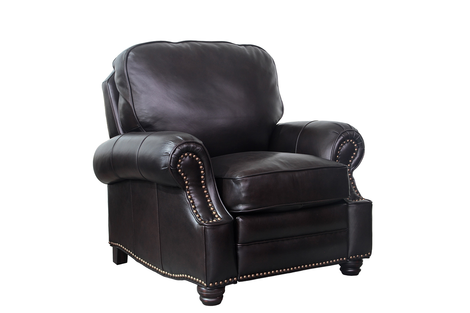 Barcalounger Longhorn Recliner Chair - Shoreham Fudge/All Leather