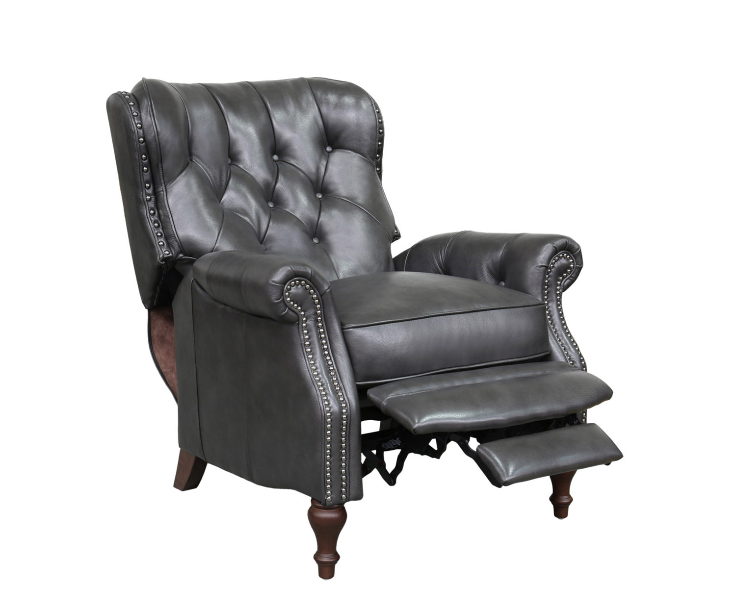 Barcalounger Kendall Recliner Chair - Wrenn Gray/all leather
