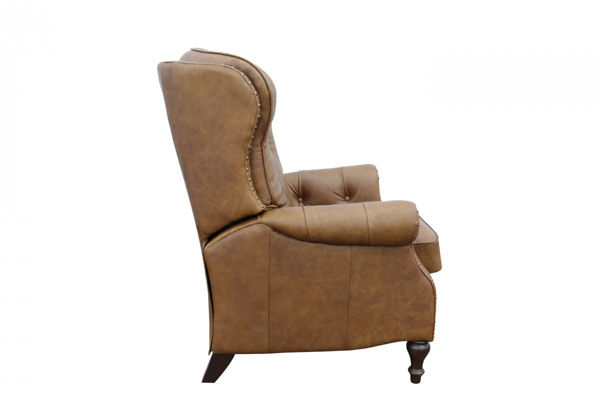 Barcalounger Kendall Recliner Chair - Rustic Bourbon/All Top Rain Leather