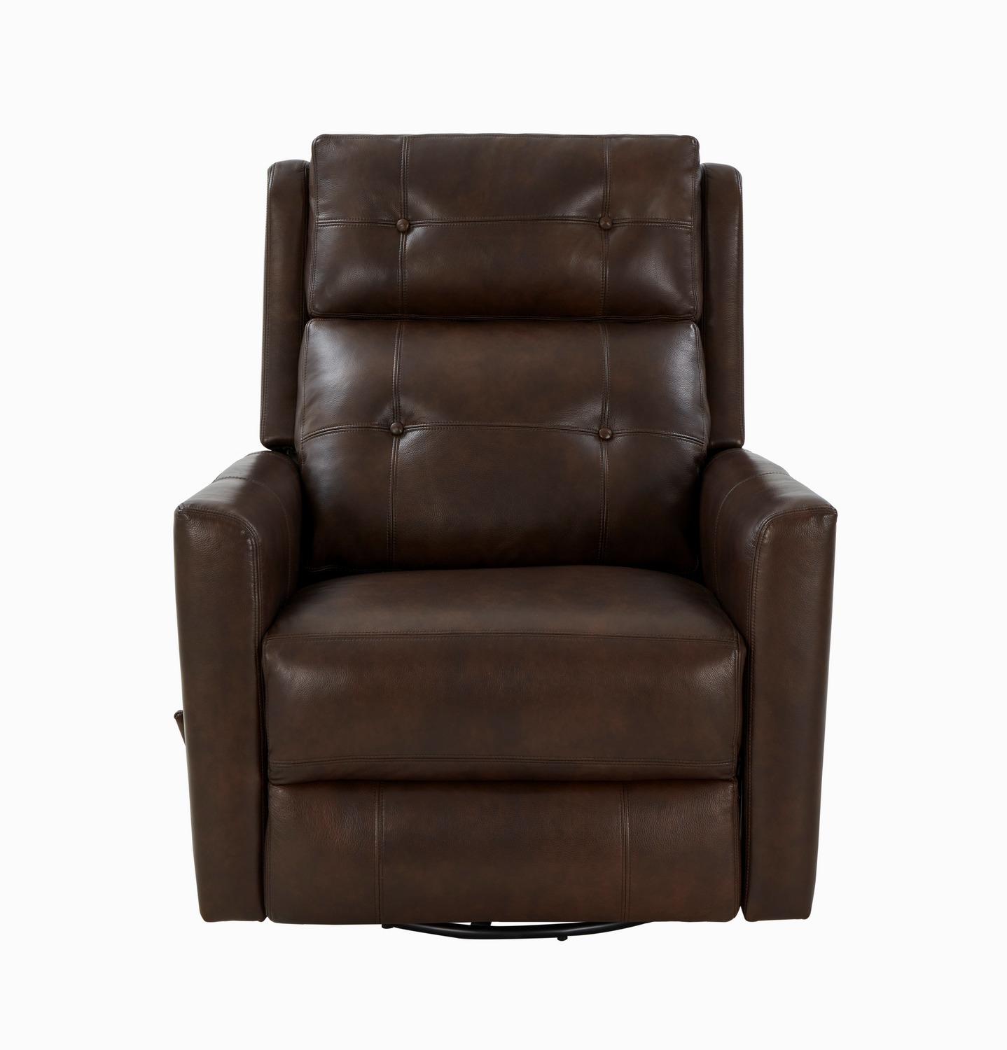 Barcalounger Marconi Swivel Glider Recliner Chair - Ashford Walnut/All Leather
