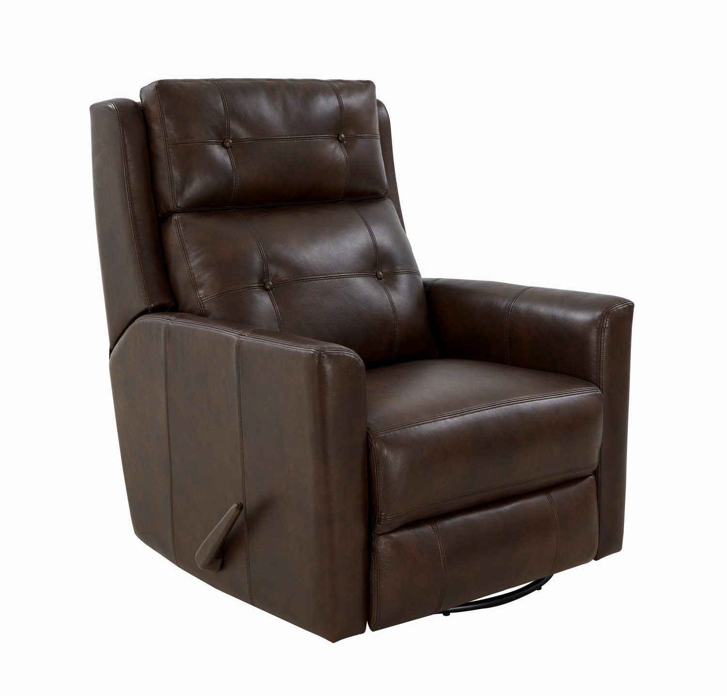 Barcalounger Marconi Swivel Glider Recliner Chair - Ashford Walnut/All Leather