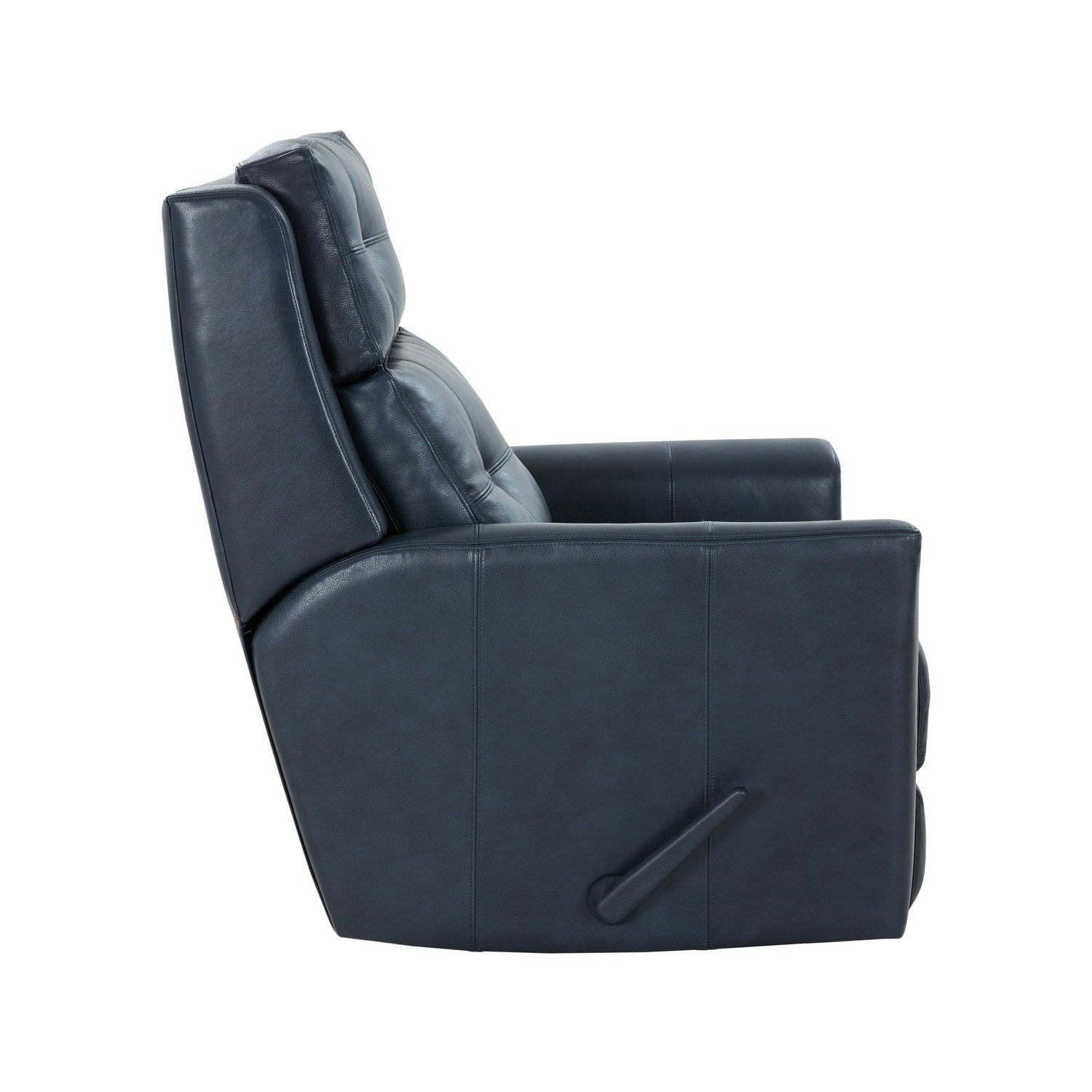 Barcalounger Marconi Swivel Glider Recliner Chair - Barone Navy Blue/All Leather