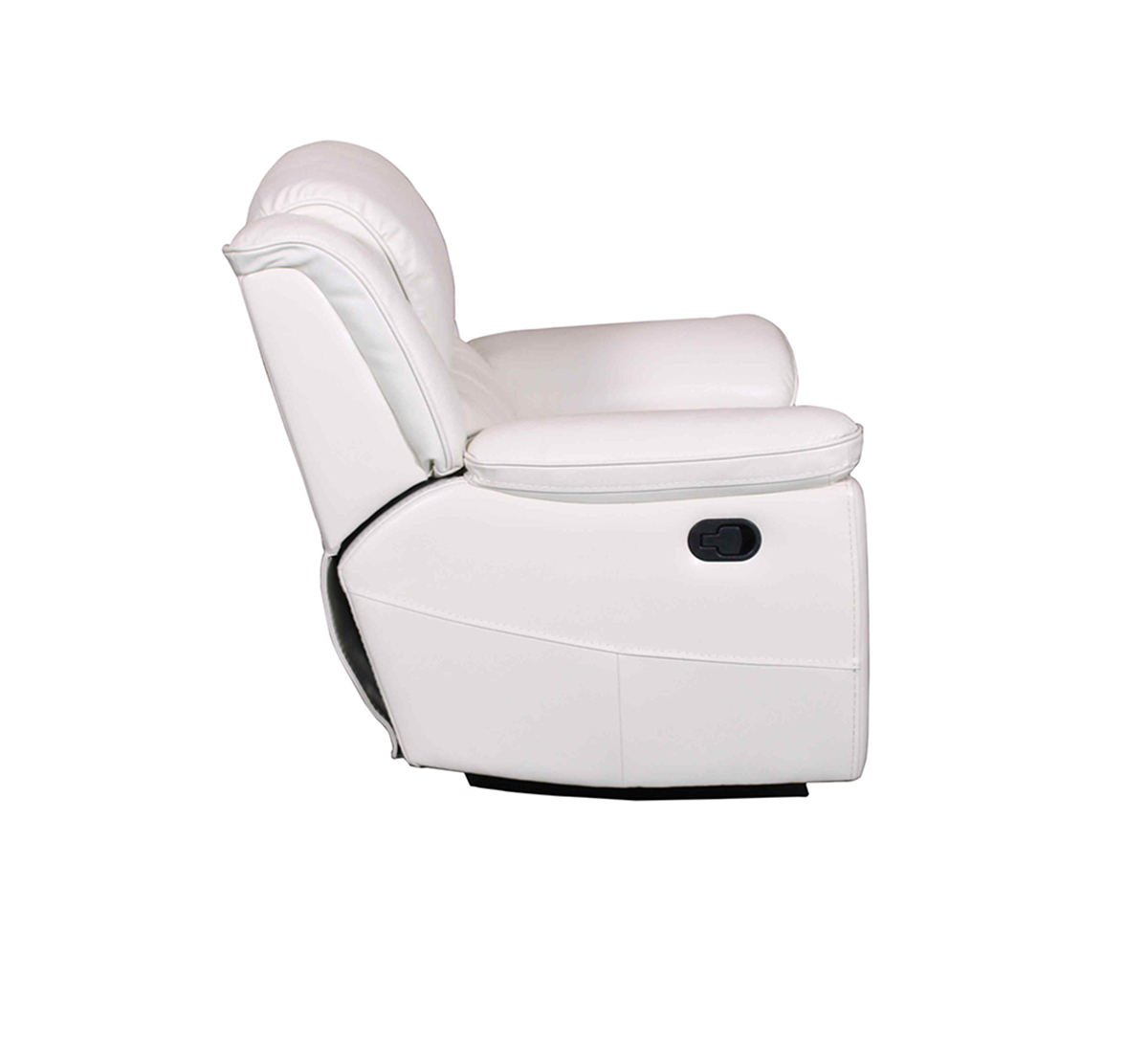 Barcalounger Laguna Swivel Glider Recliner Chair - Cashmere White/Leather Match