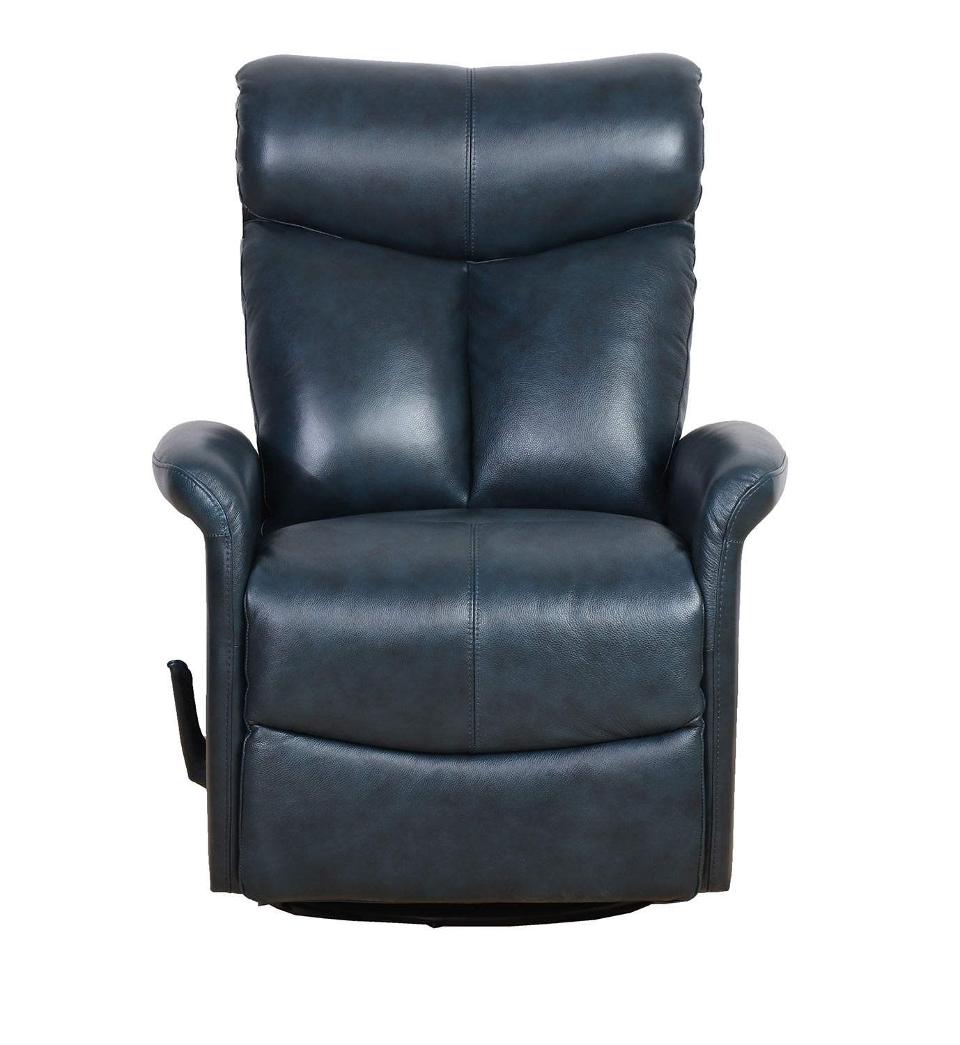 Barcalounger Diego Swivel Glider Recliner Chair - Ryegate Sapphire Blue/Leather Match