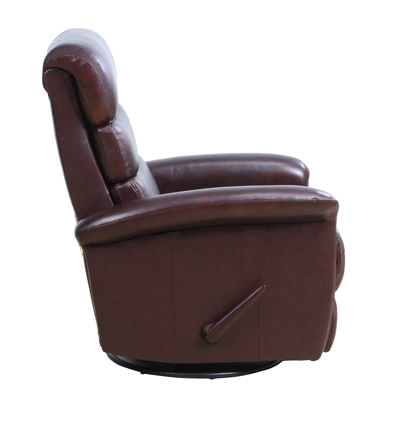 Barcalounger Jack Swivel Glider Recliner Chair - Ryegate Burgundy/Leather Match