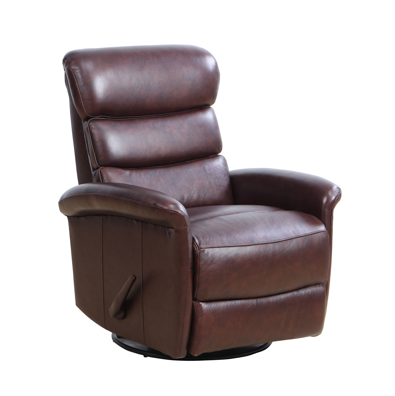 Barcalounger Jack Swivel Glider Recliner Chair - Ryegate Burgundy/Leather Match