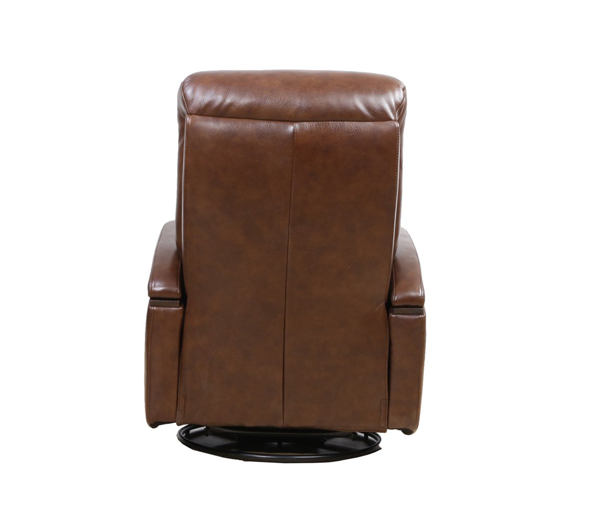 Barcalounger Jonas Swivel Glider Recliner Chair - Wenlock Double Chocolate/Leather Match