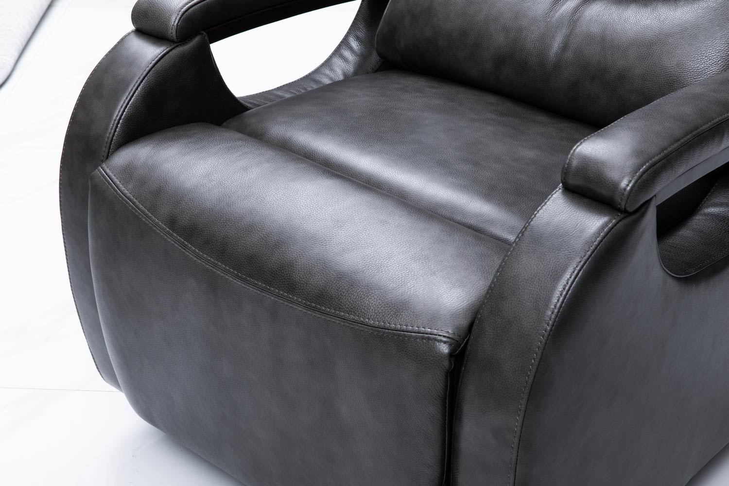 Barcalounger Jonas Swivel Glider Recliner Chair - Ryegate Gray/Leather match