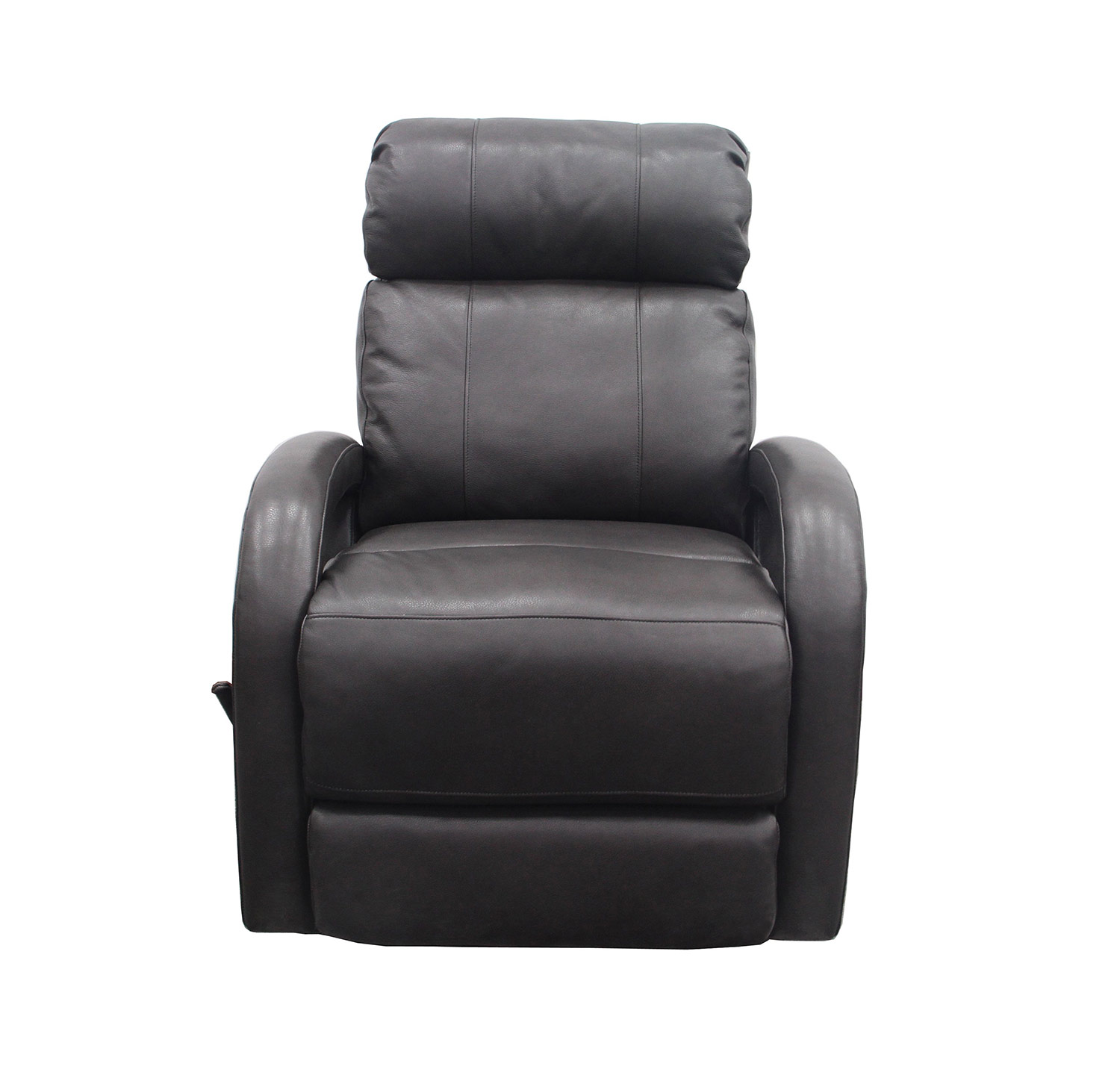 Barcalounger Harvey Swivel Glider Recliner Chair - Wrenn Gray/All Leather