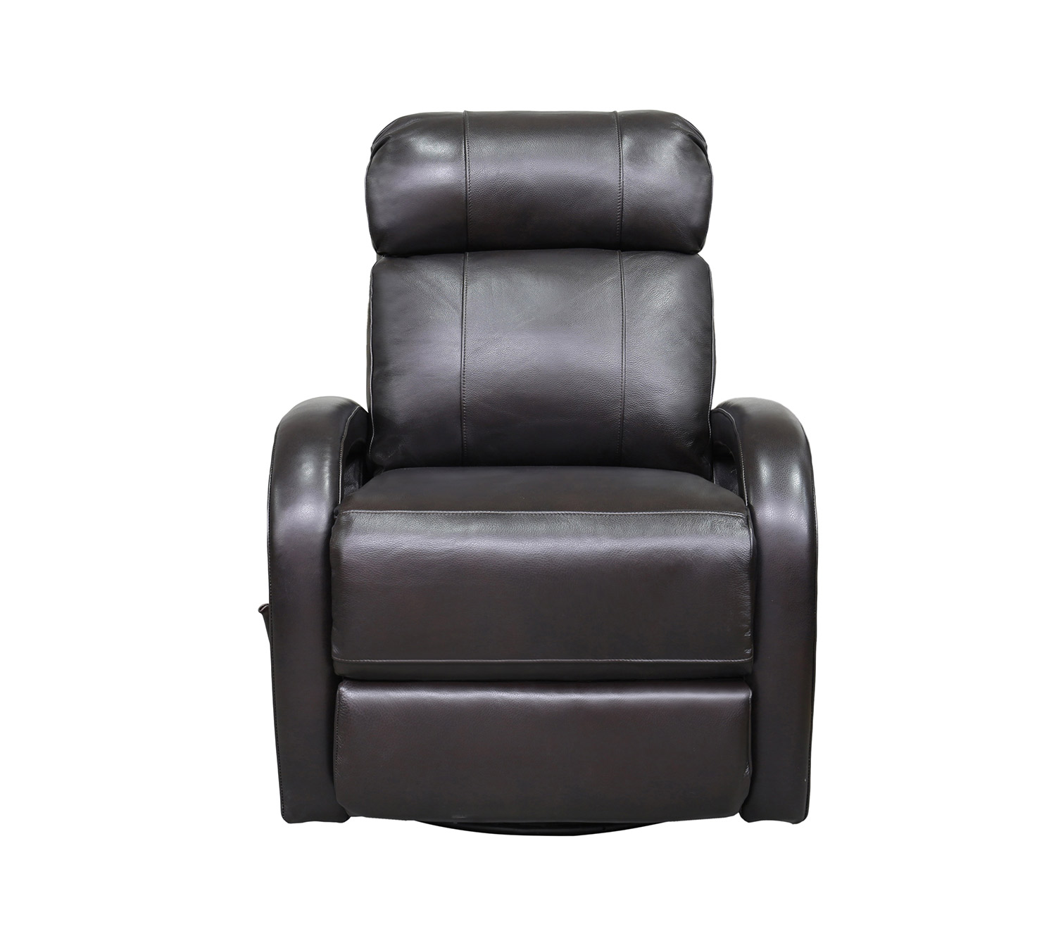 Barcalounger Harvey Swivel Glider Recliner Chair - Shoreham Fudge/all leather