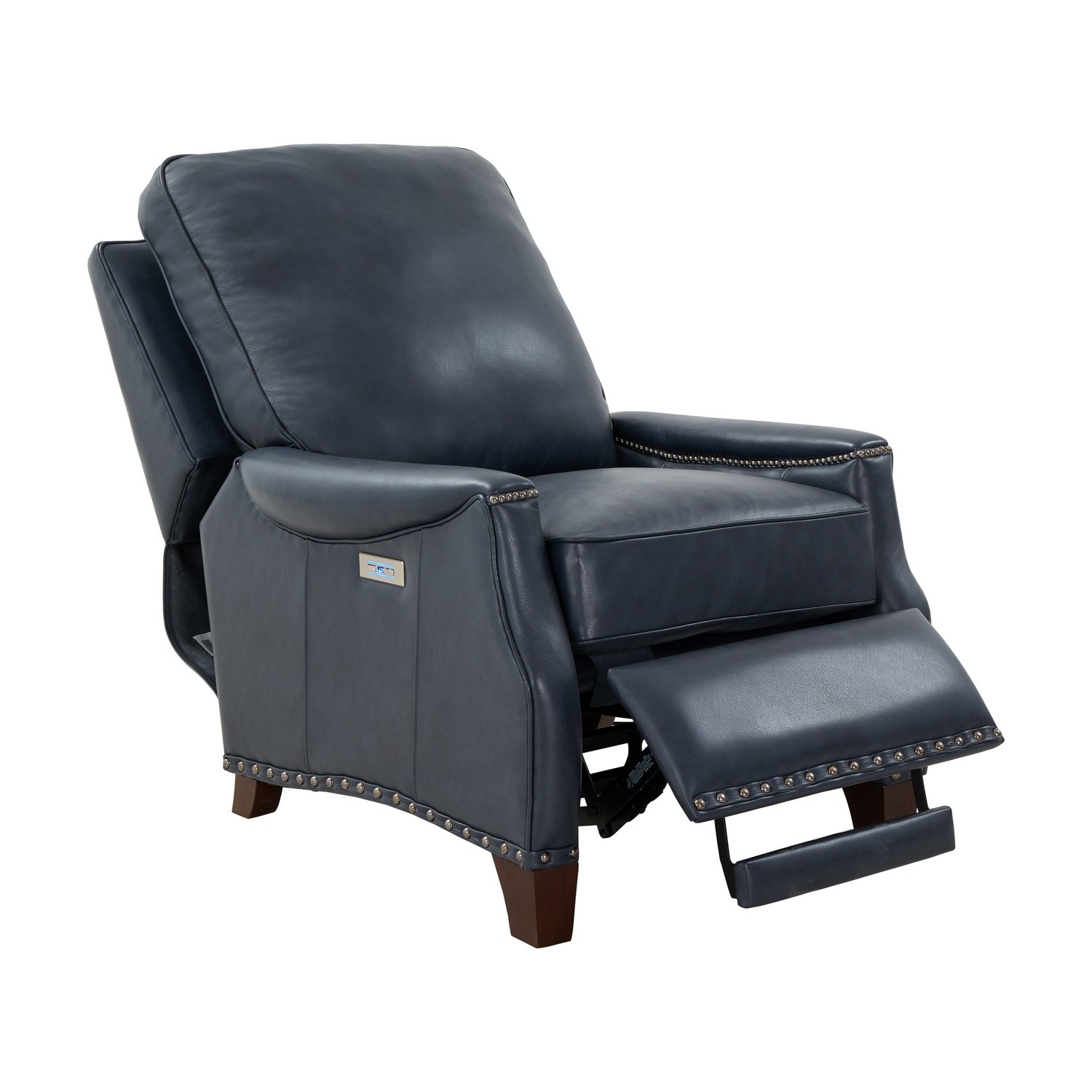 Barcalounger Ellis Power Recliner Chair - Barone Navy Blue/All Leather