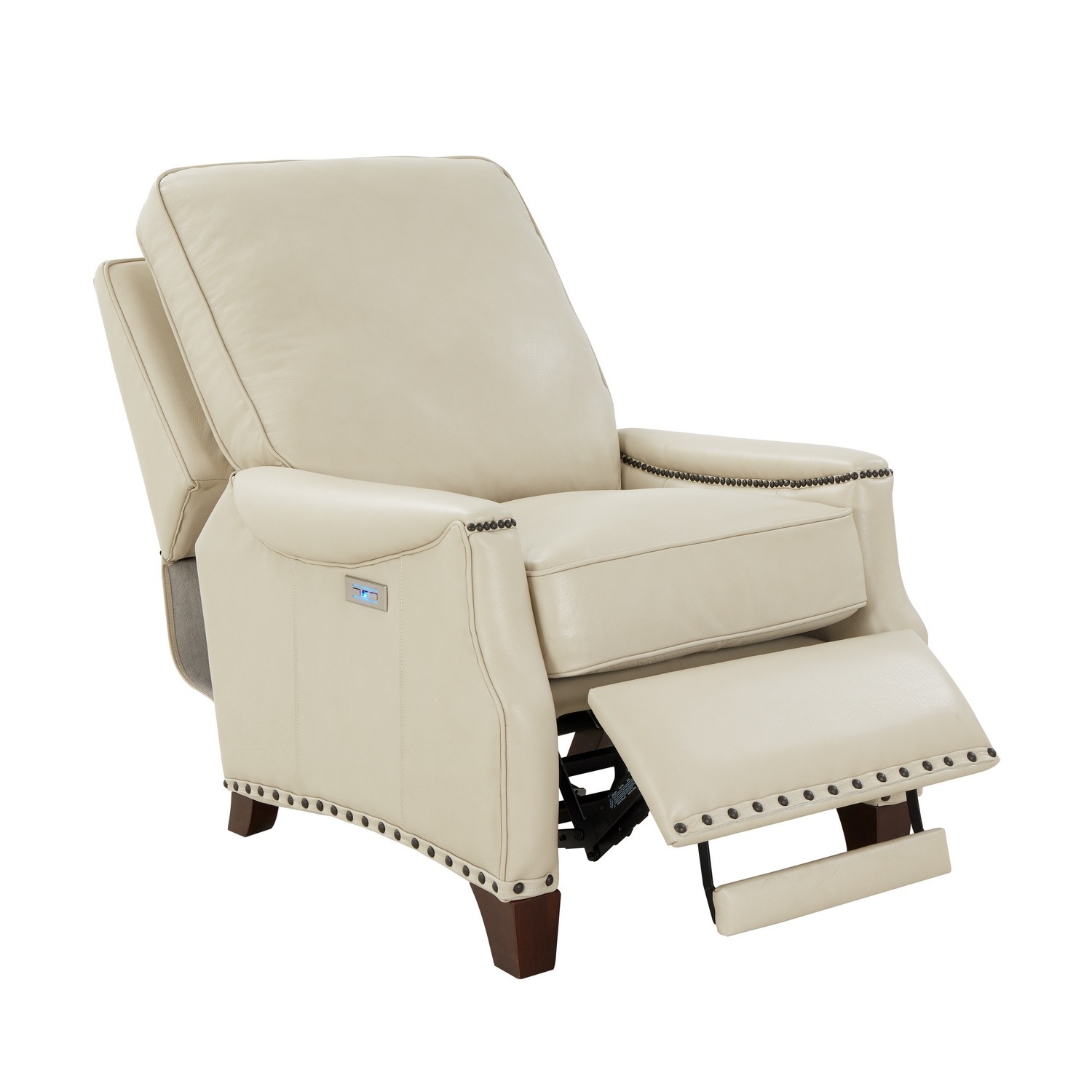 Barcalounger Ellis Power Recliner Chair - Barone Parchment/All Leather
