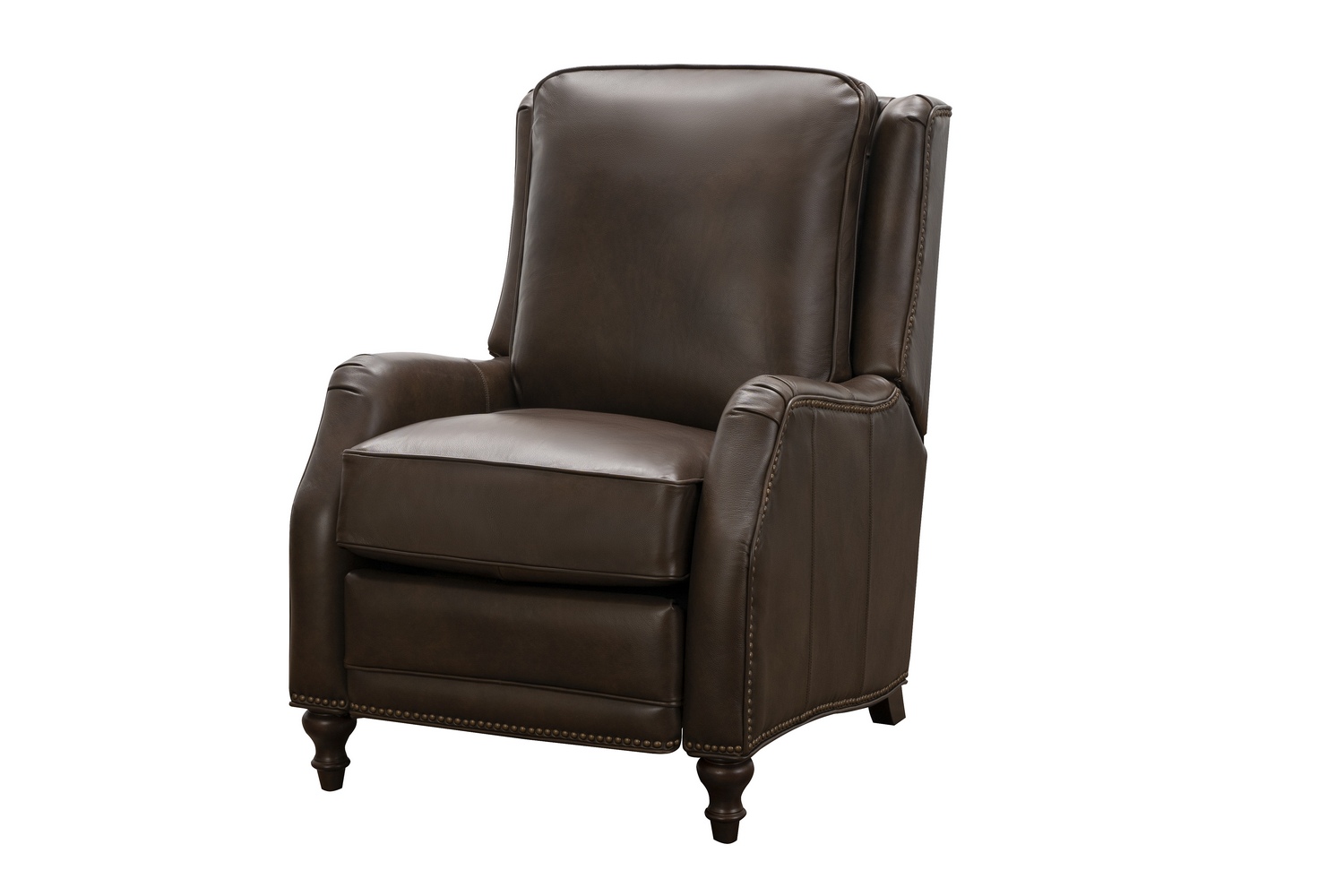 Barcalounger Huntington Power Recliner Chair - Ashford Walnut/All Leather