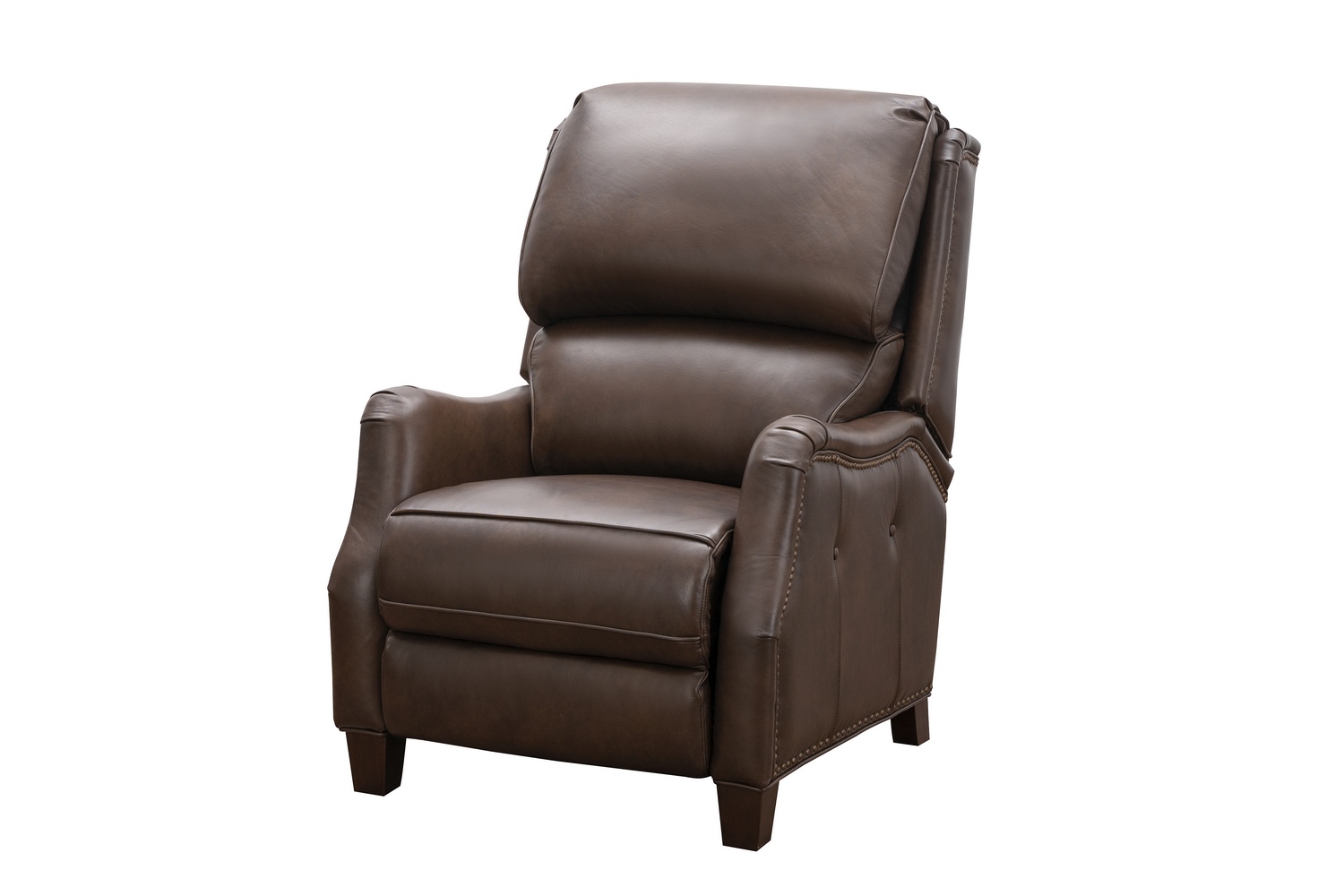 Barcalounger Morrison Big and Tall Power Recliner Chair - Ashford Walnut/All Leather
