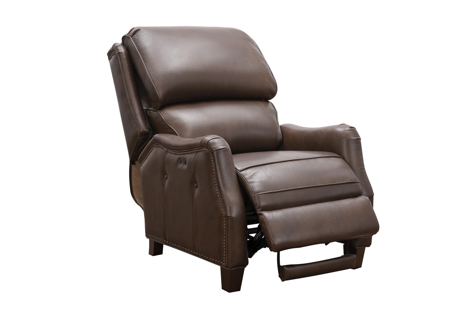 Barcalounger Morrison Big and Tall Power Recliner Chair - Ashford Walnut/All Leather