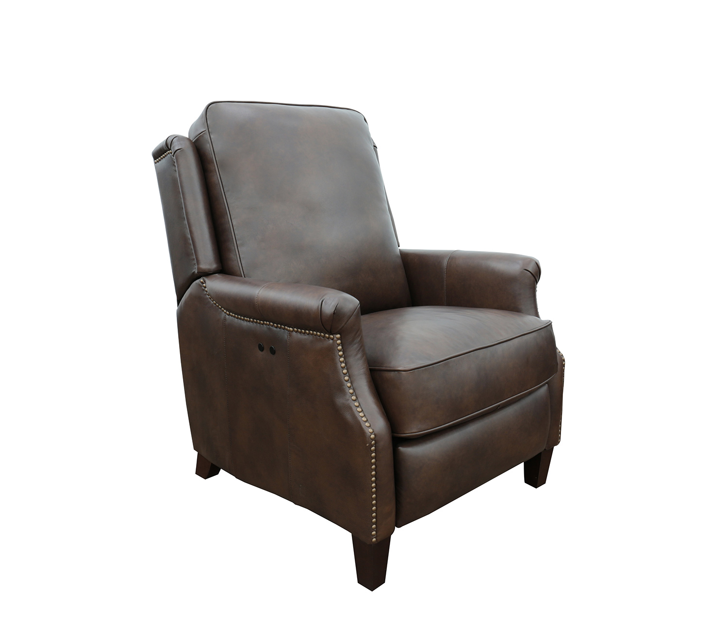 Barcalounger Riley Power Recliner Chair - Ashford Walnut/All Leather