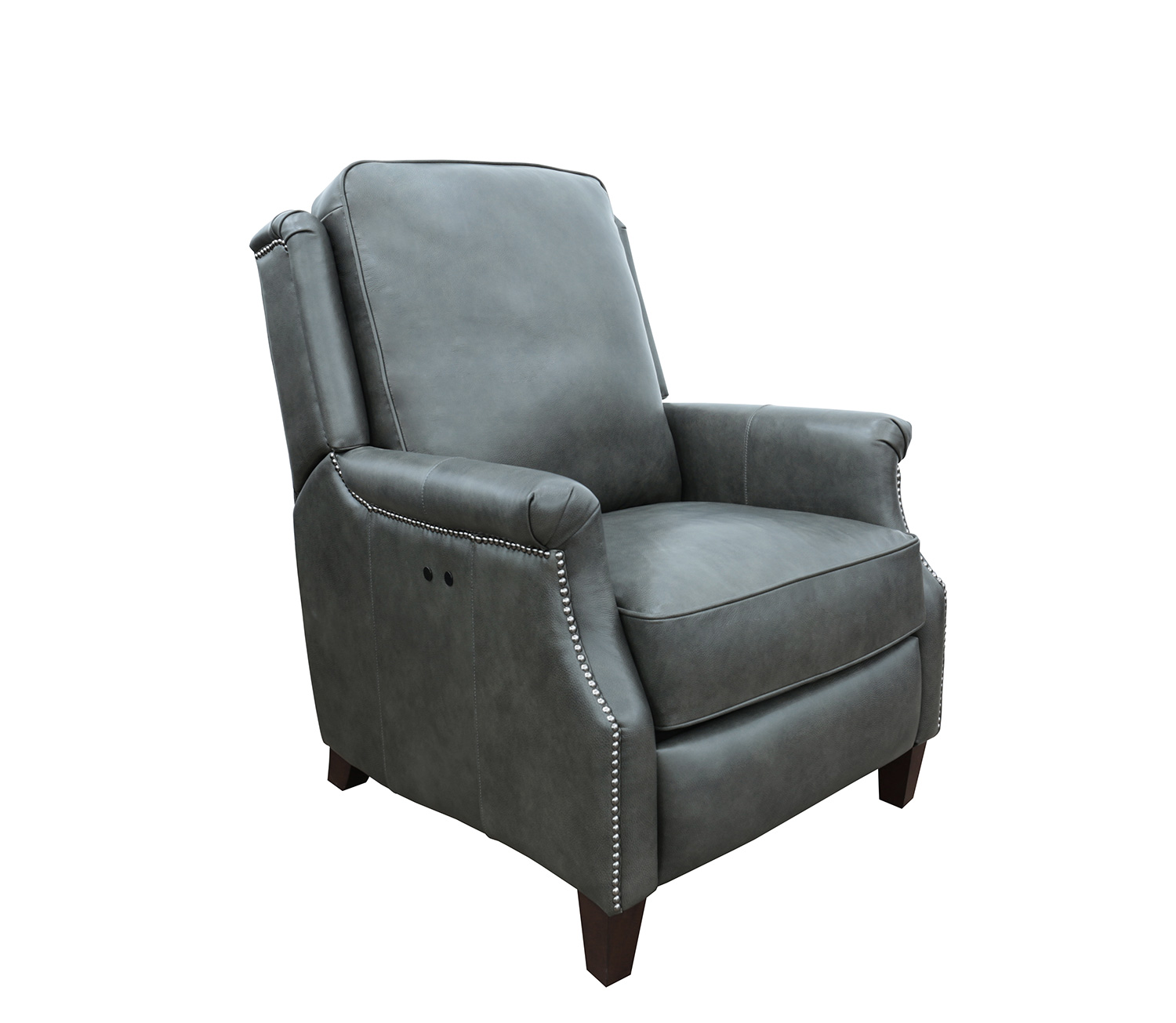 Barcalounger Riley Power Recliner Chair - Ashford Graphite/All Leather