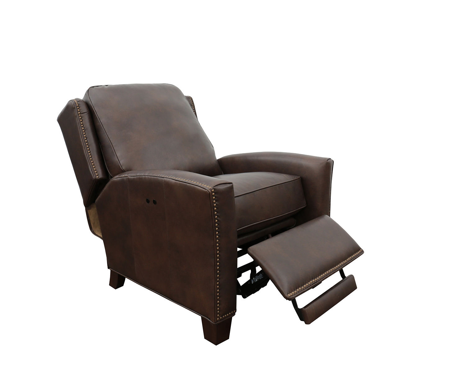 Barcalounger Woodbridge Power Recliner Chair - Ashford Walnut/All Leather