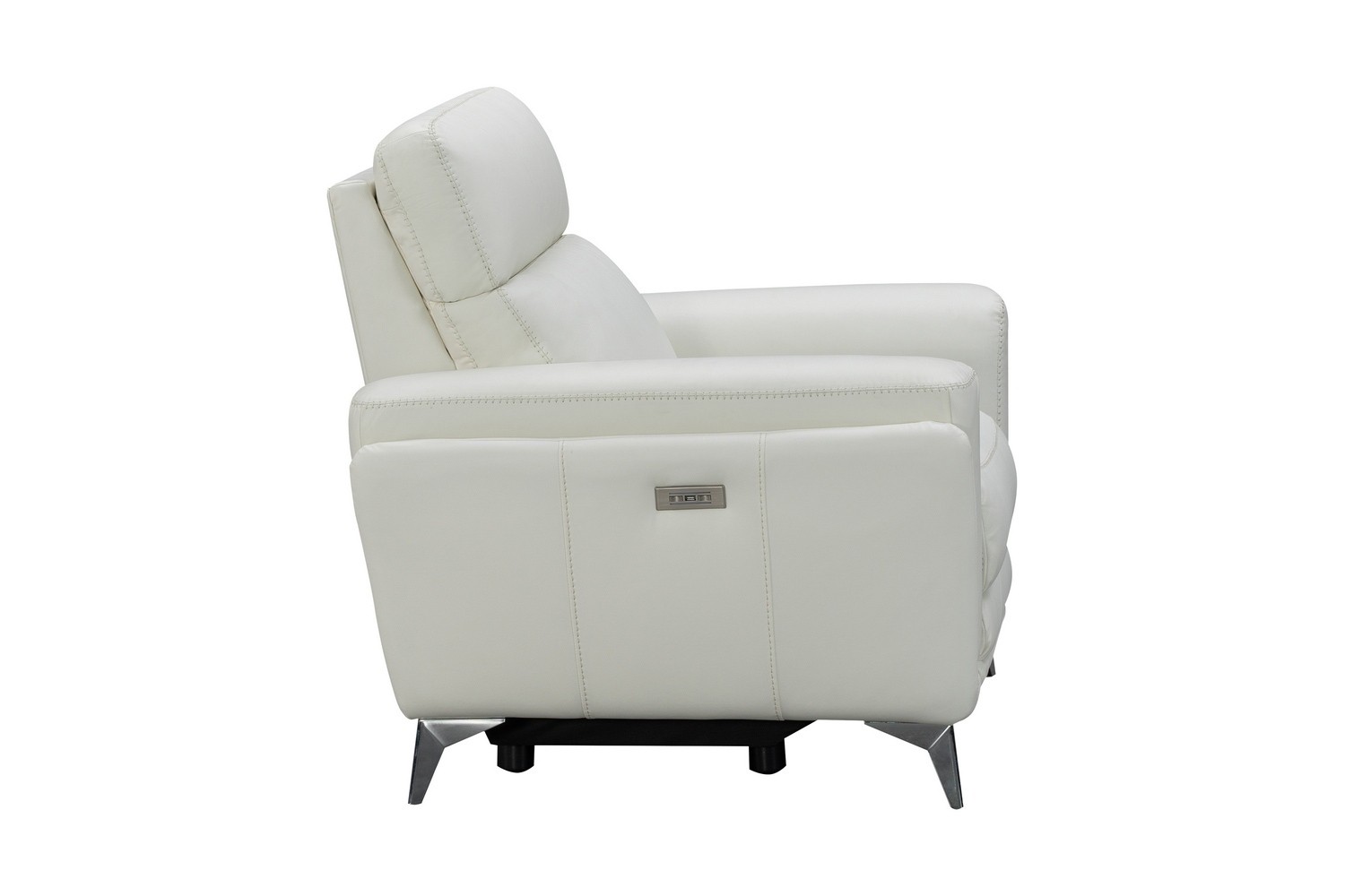 Barcalounger Cameron Power Recliner Chair with Power Head Rest - Enzo Winter White/Leather Match