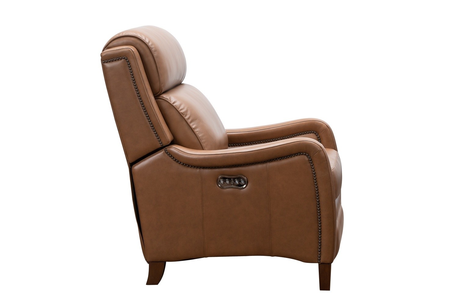 Barcalounger Williamson Power Recliner Chair with Power Head Rest - Bennington Saddle/All Leather