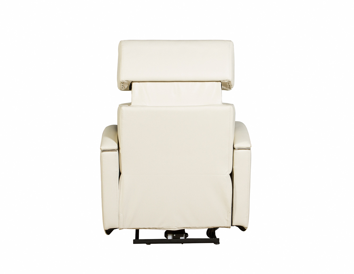 Barcalounger Cosmo Power Recliner Chair with Power Head Rest - Cashmere White/Leather Match