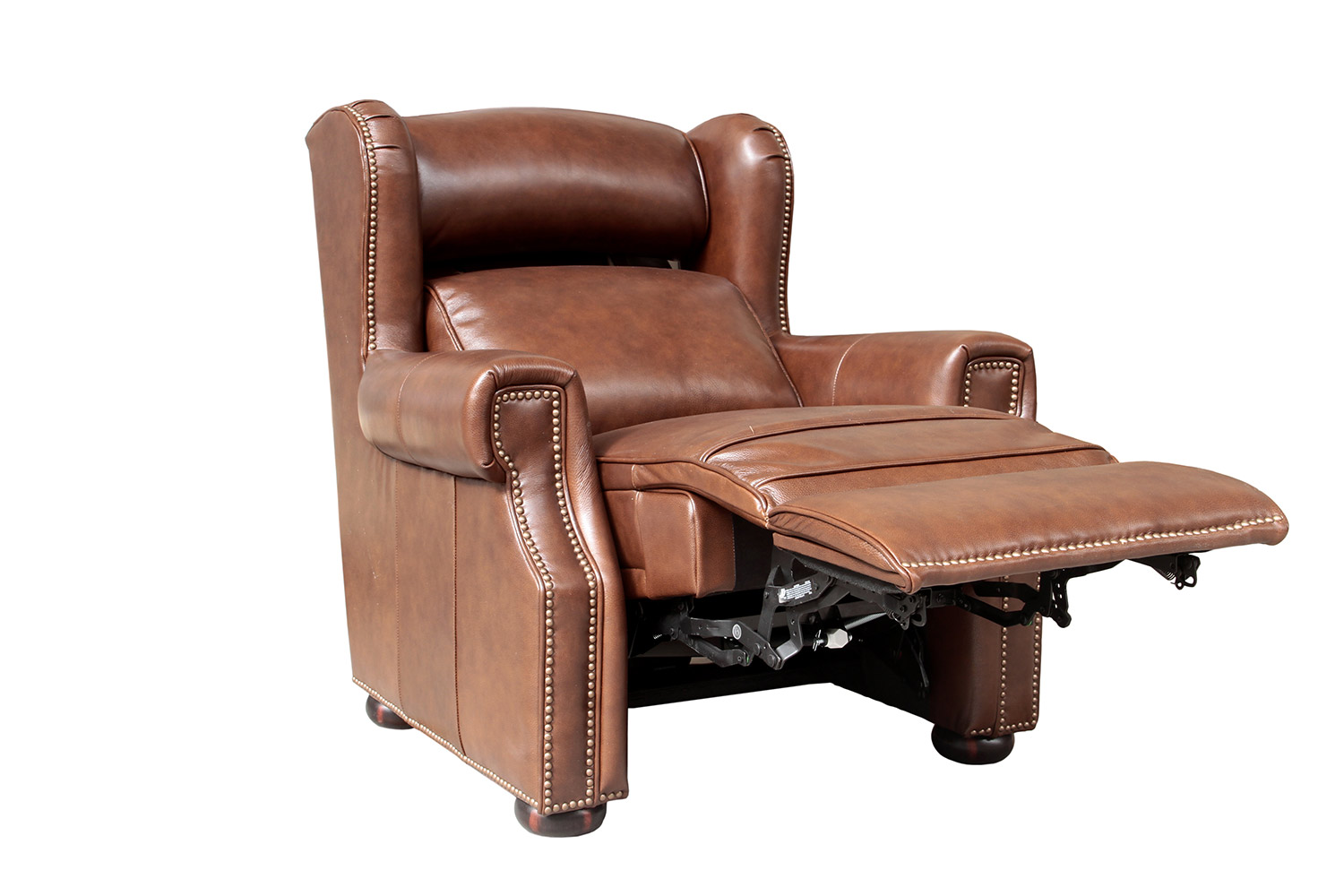 Barcalounger Benwick Power Recliner Chair with Power Head Rest - Shoreham Chocolate/All Leather