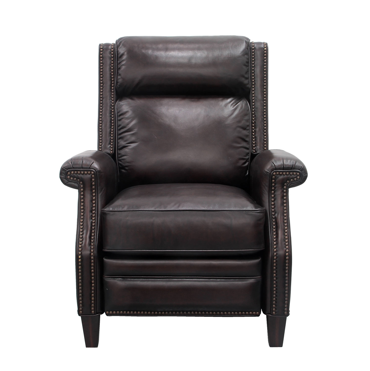 Barcalounger Barrett Power Recliner Chair with Power Headrest - Stetson Coffee/All Leather
