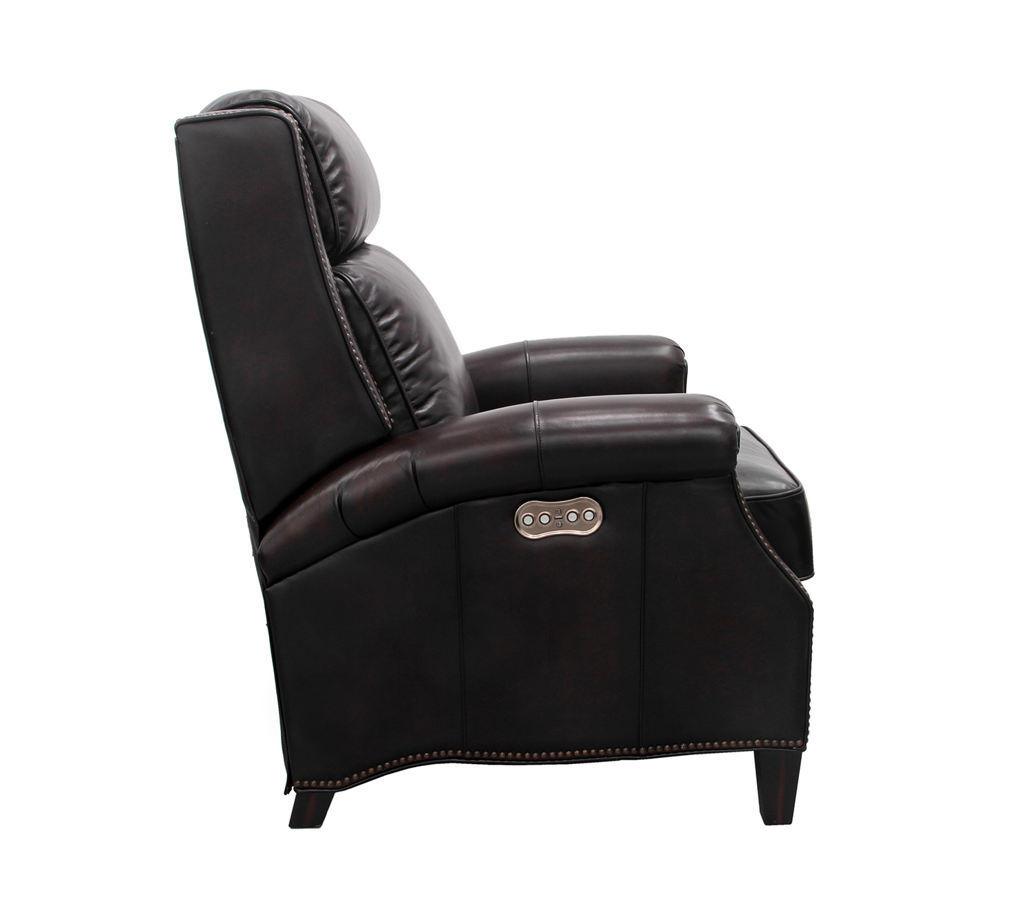 Barcalounger Barrett Power Recliner Chair with Power Headrest - Stetson Coffee/All Leather