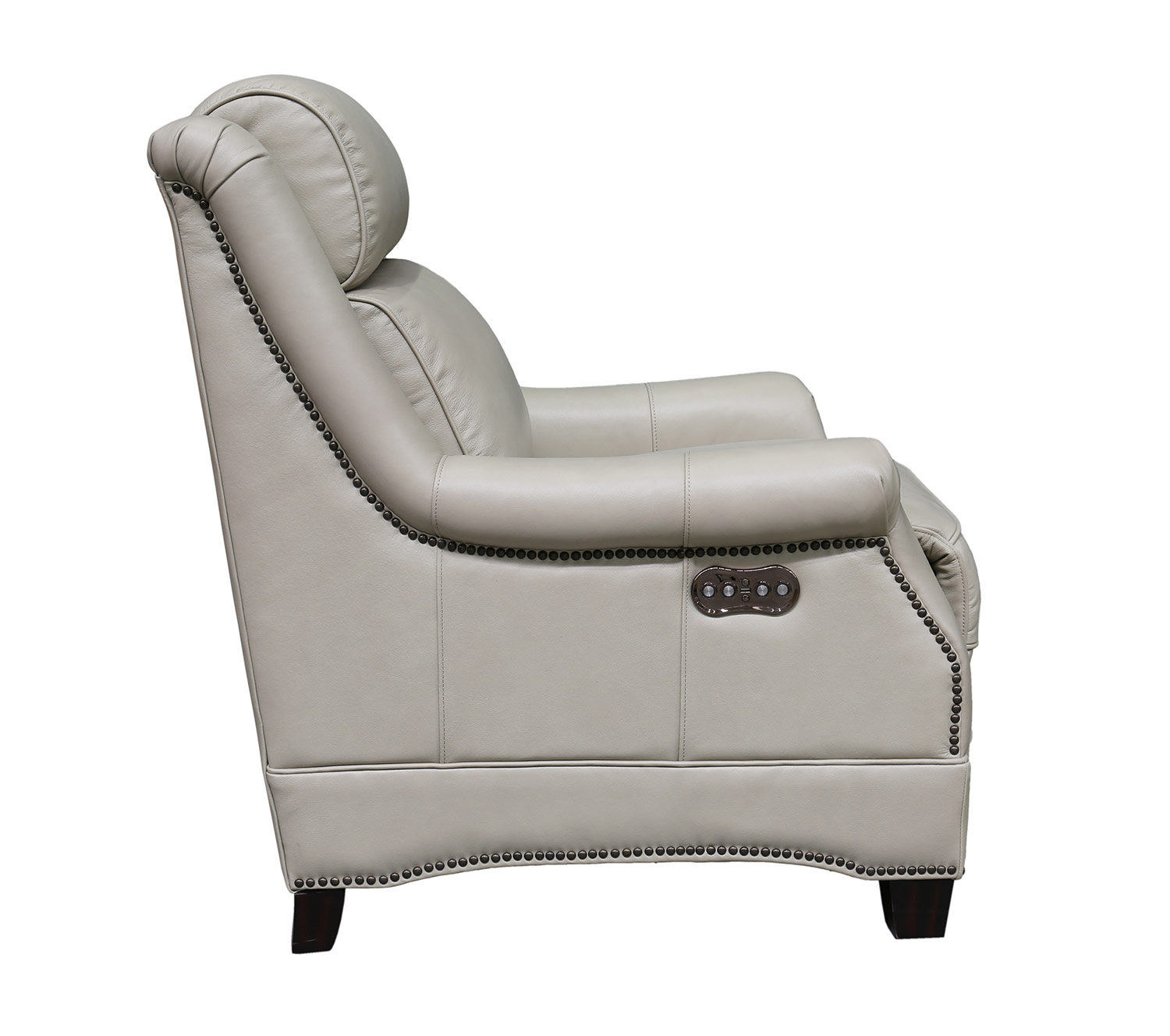 Barcalounger Warrendale Power Recliner Chair with Power Head Rest - Shoreham Cream/All Leather