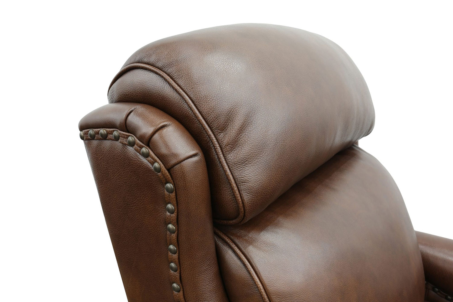 Barcalounger Montana Power Recliner Chair with Power Head Rest - Shoreham Chocolate/all leather